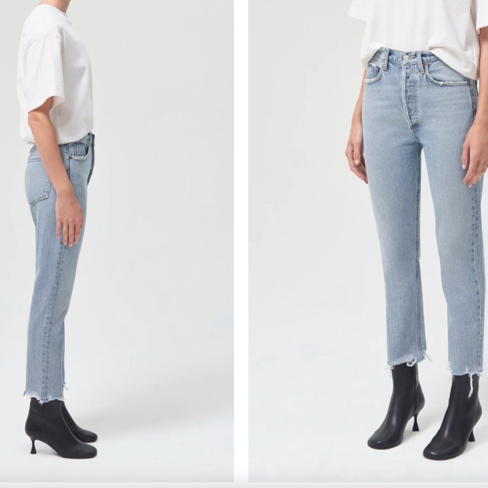 SOLD Agolde High Rise Straight Crop - Riley - Size 25